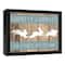 Hippity Hoppity Bunnies 11" x 14" Black Floating Framed Canvas